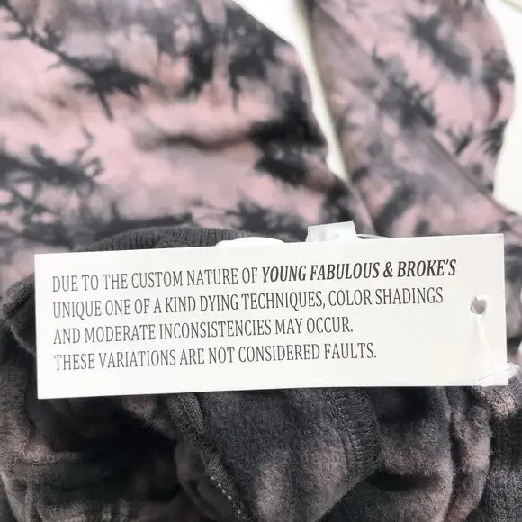 Young Fabulous and Broke Groove Foldover Tie Dye Joggers Pants Women’s Size XS - Picture 7 of 9